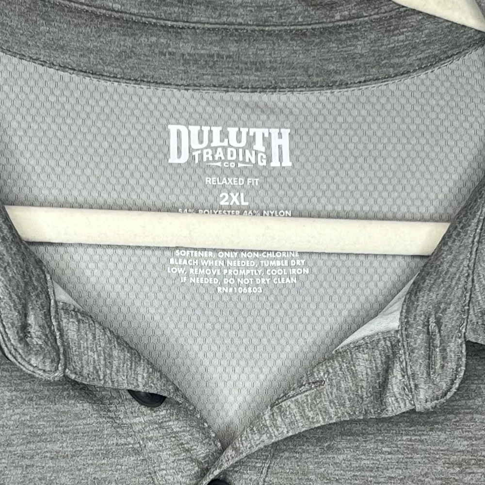 Duluth Trading LOT Polo/Short Sleeve Shirts Men's Size 2XL Relaxed Fit Gray - Picture 14 of 14